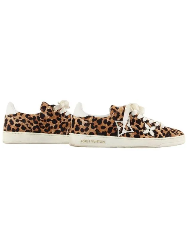 1A5NQK Leopard Front Low Sneakers Size 35 34284 3