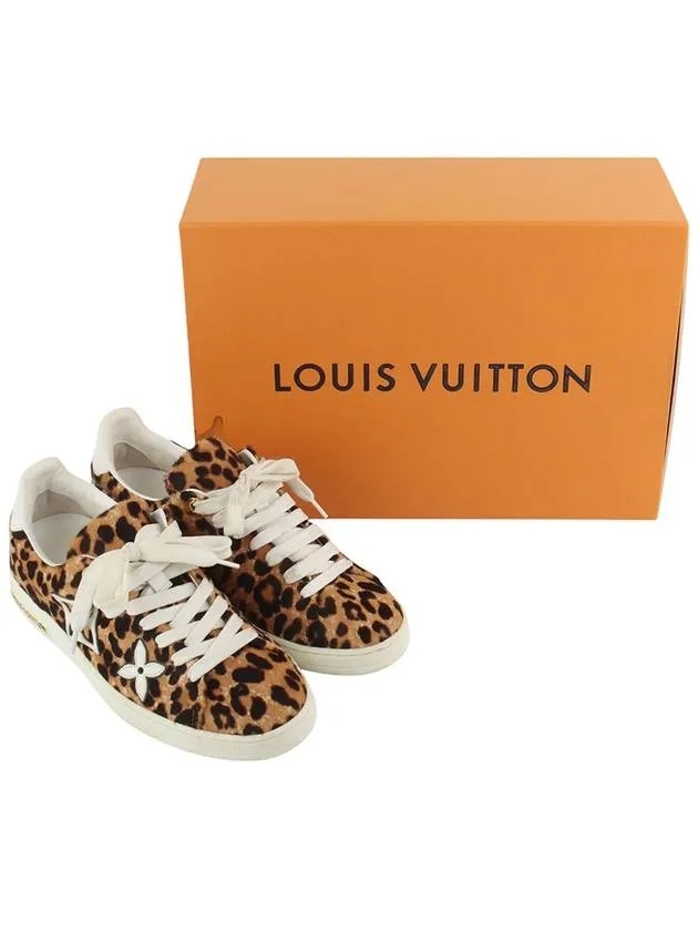 1A5NQK Leopard Front Low Sneakers Size 35 34284 3