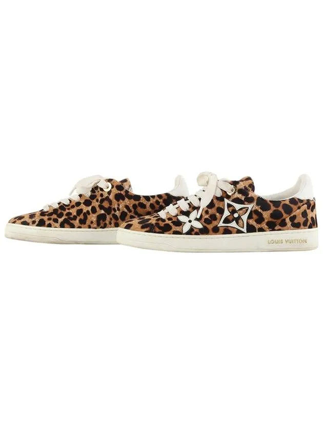 1A5NQK Leopard Front Low Sneakers Size 35 34284 3