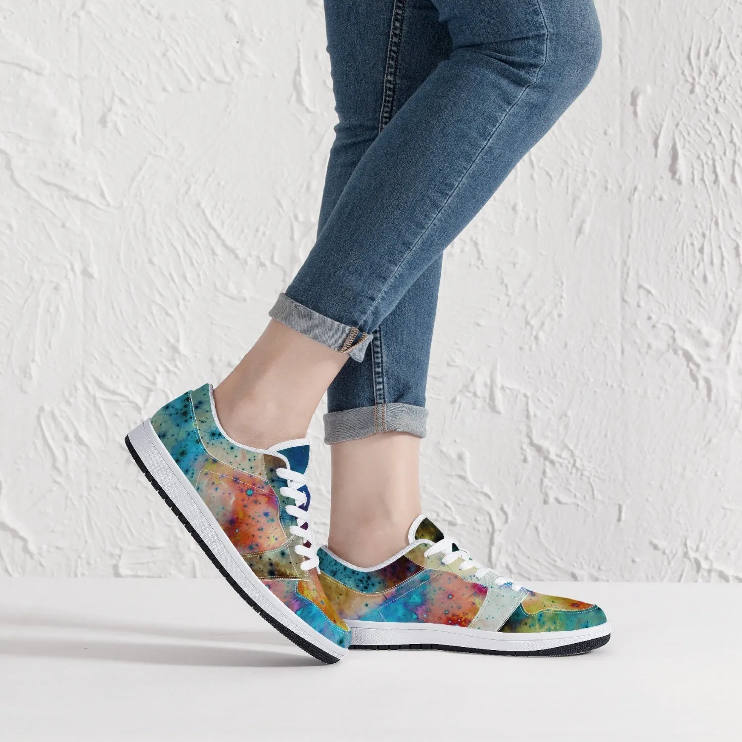 Acquiesce Nightshade Psychedelic Split-Style Low-Top Sneakers