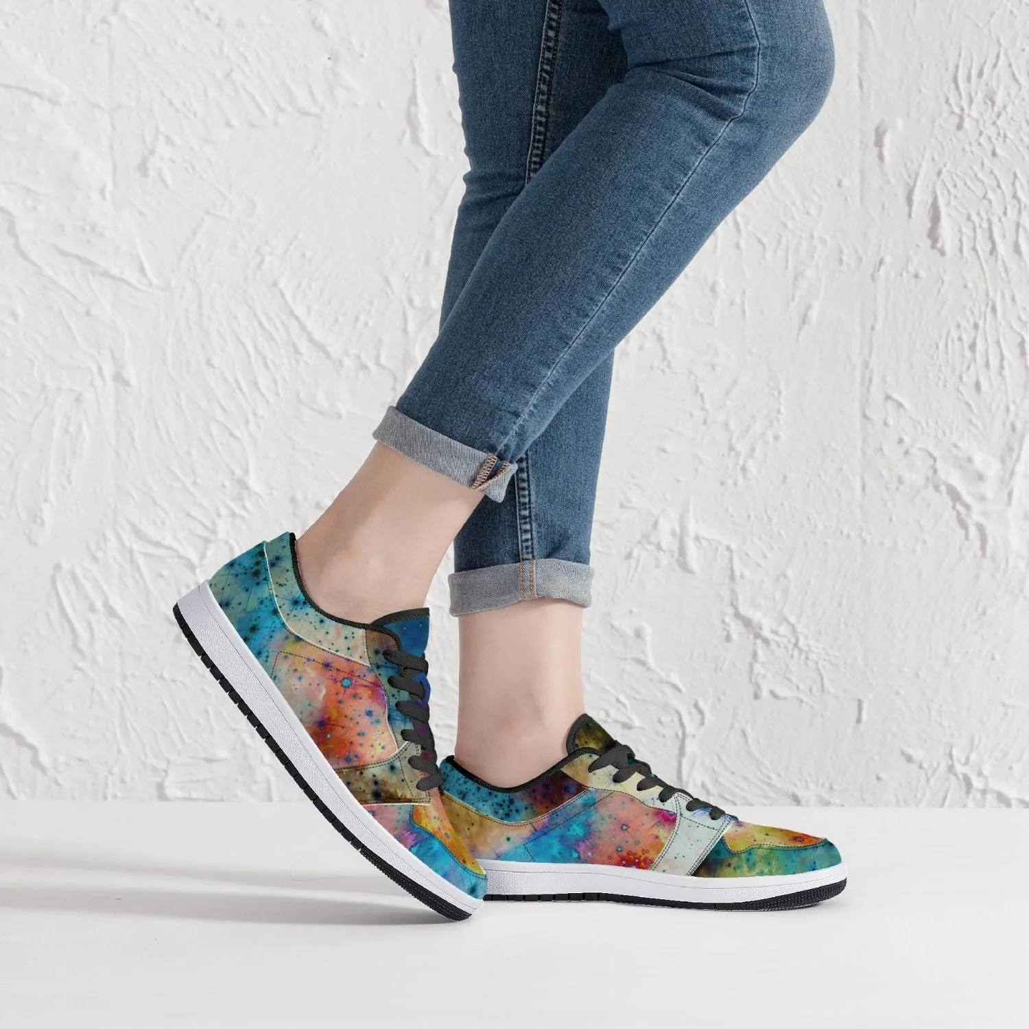Acquiesce Nightshade Psychedelic Split-Style Low-Top Sneakers