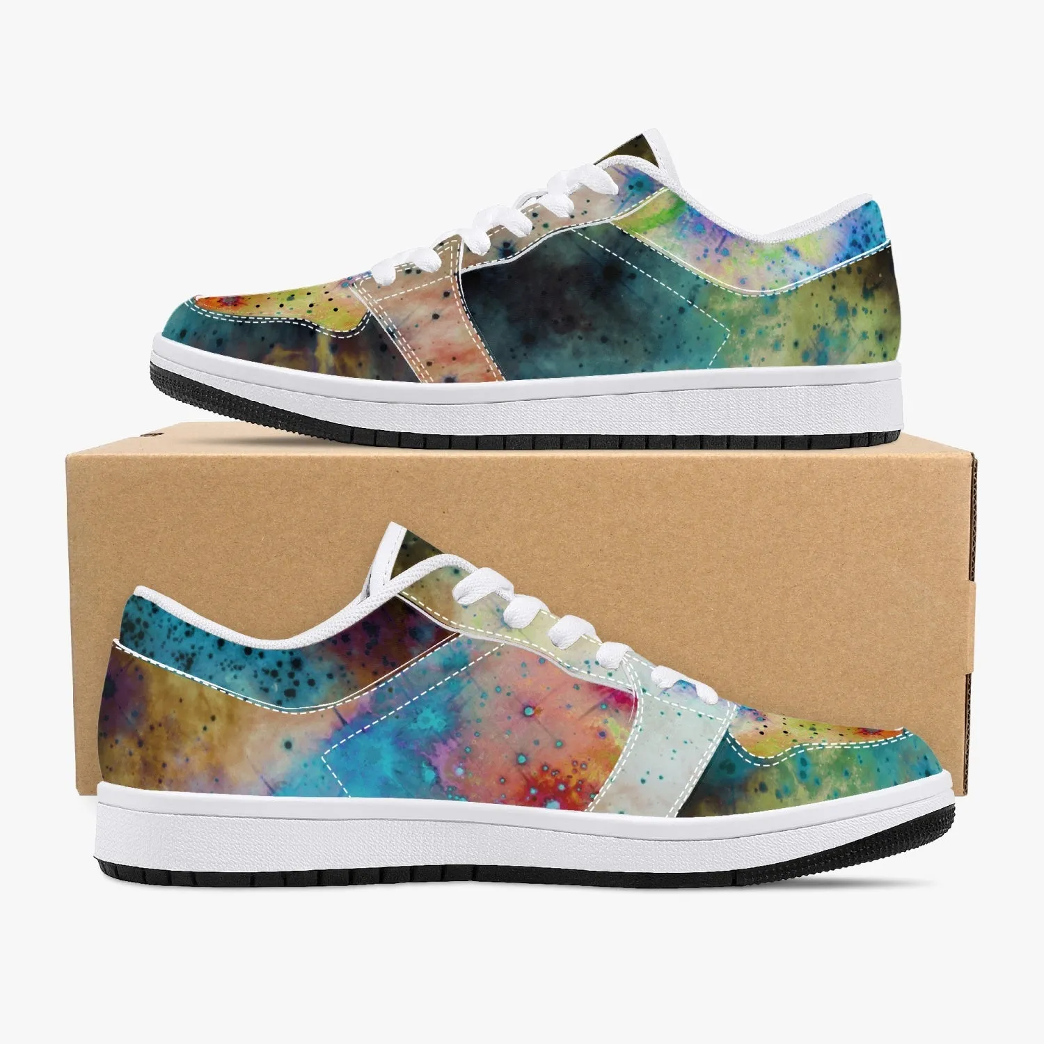 Acquiesce Nightshade Psychedelic Split-Style Low-Top Sneakers
