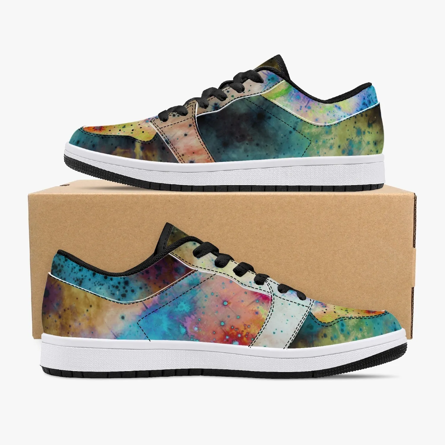Acquiesce Nightshade Psychedelic Split-Style Low-Top Sneakers