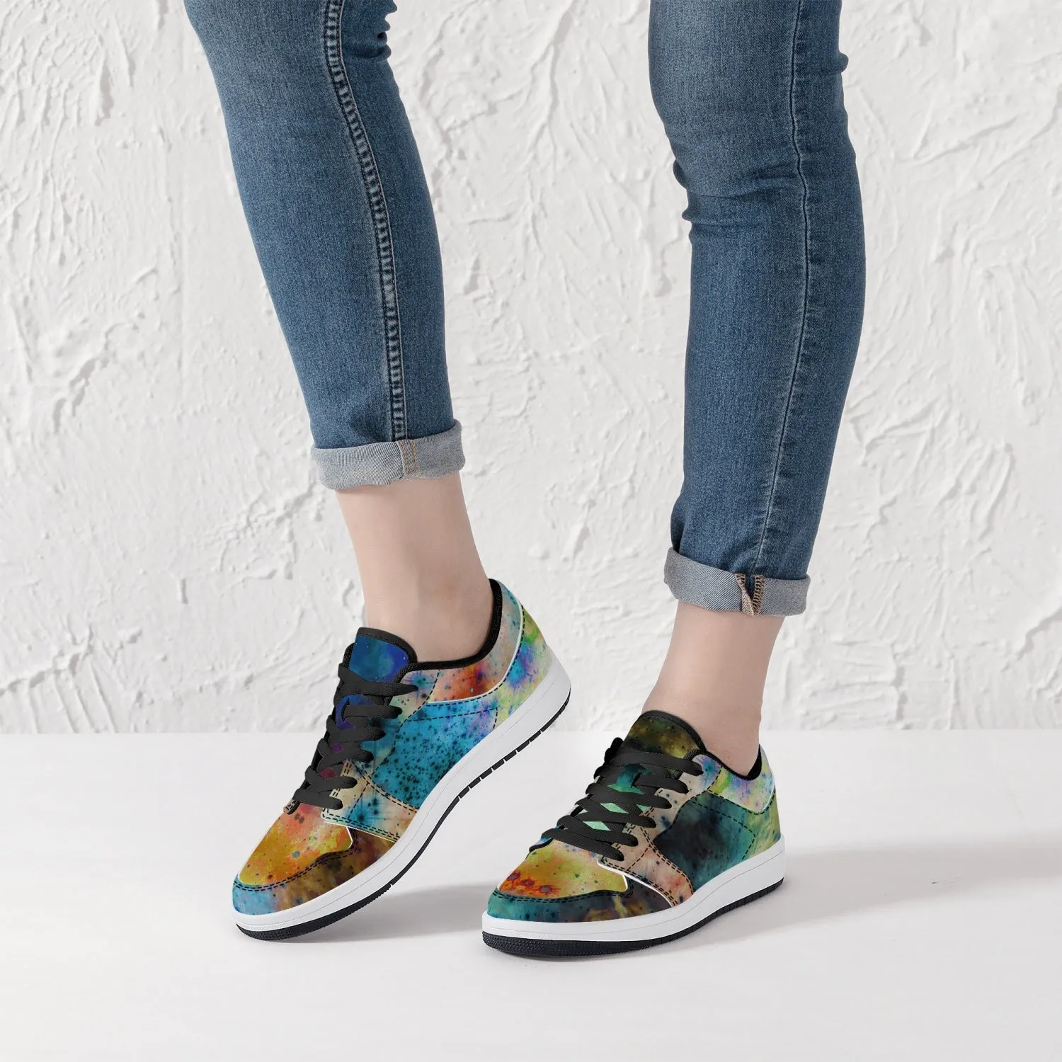 Acquiesce Nightshade Psychedelic Split-Style Low-Top Sneakers