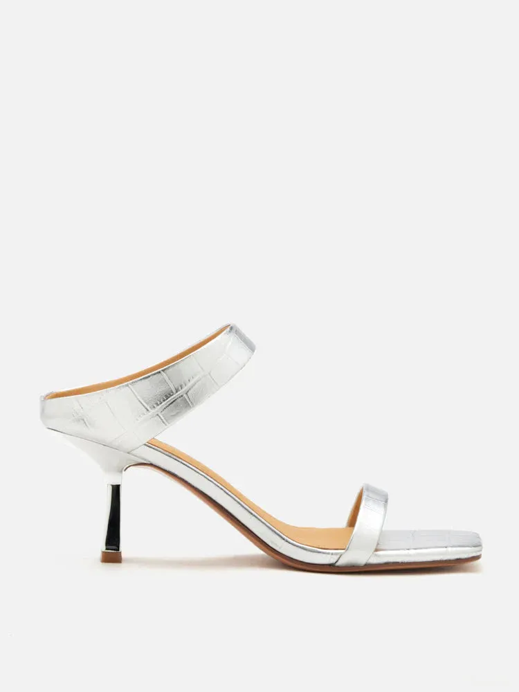 Annalise Metallic Heel Sandals
