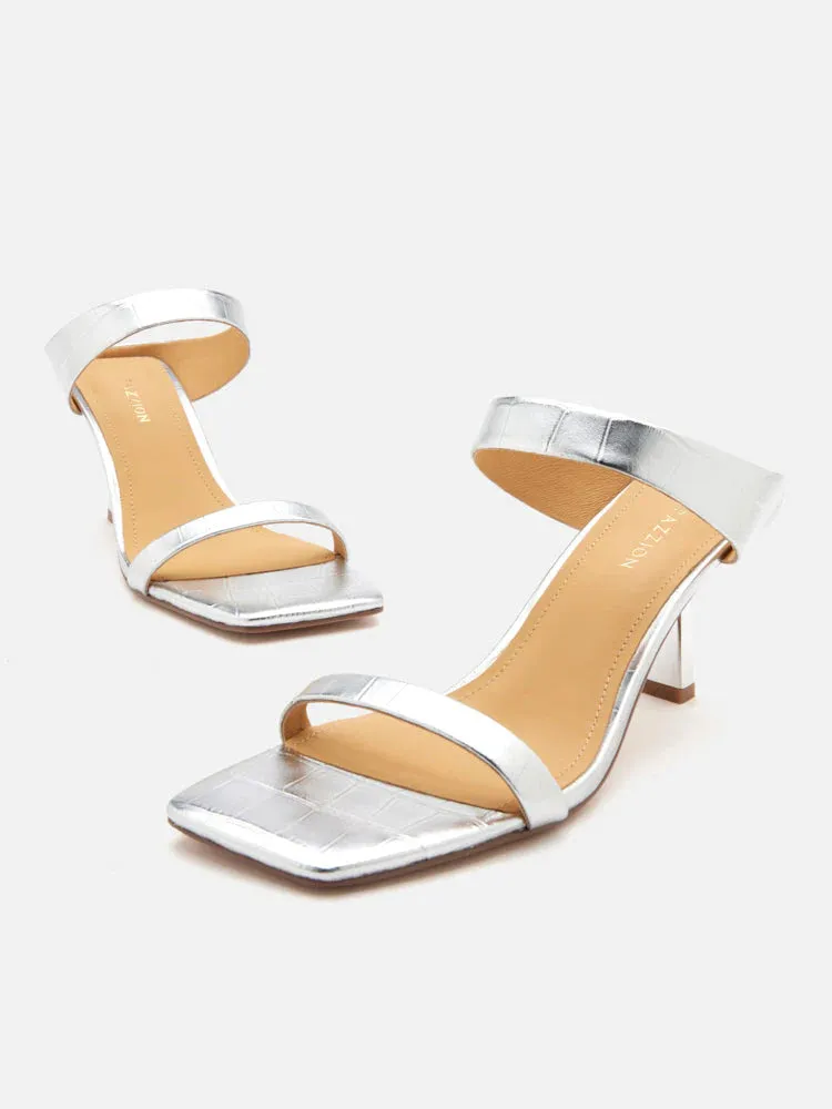 Annalise Metallic Heel Sandals
