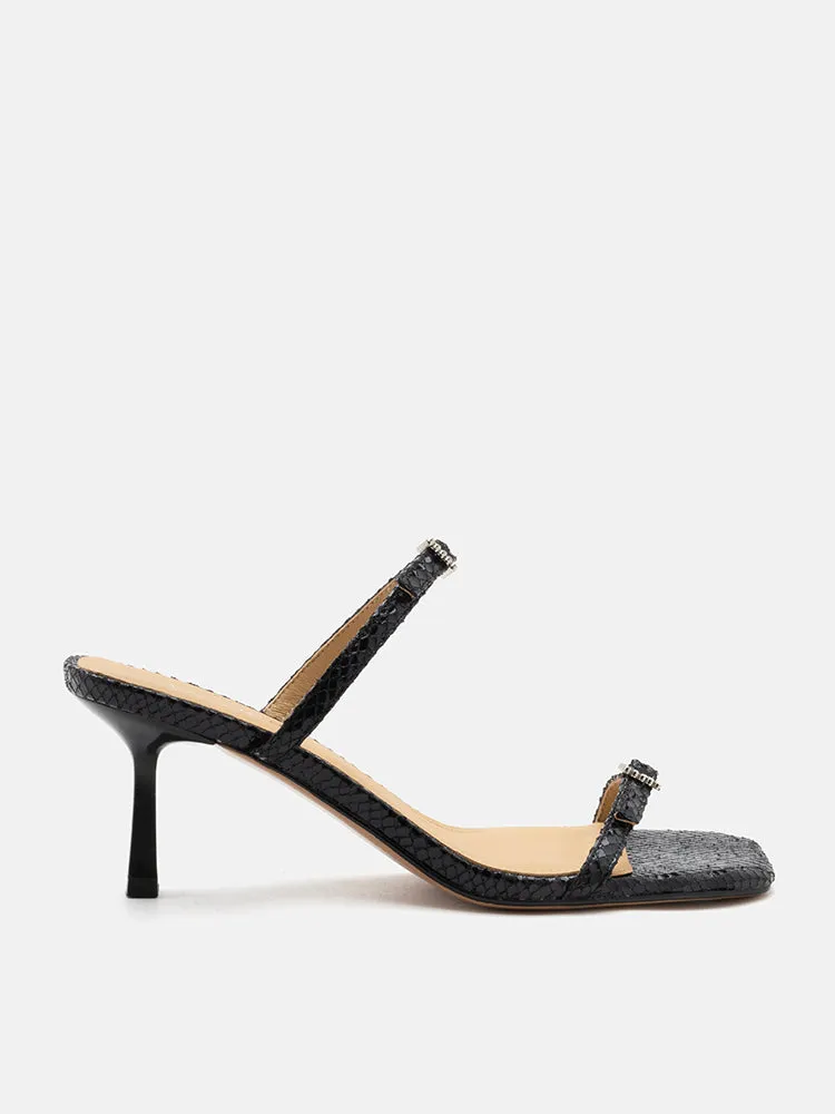 Augusta Buckled Strap Heel Sandals