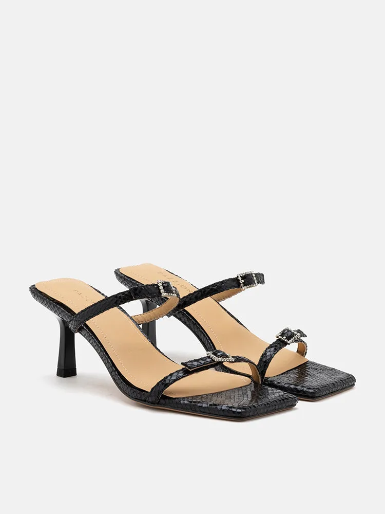 Augusta Buckled Strap Heel Sandals