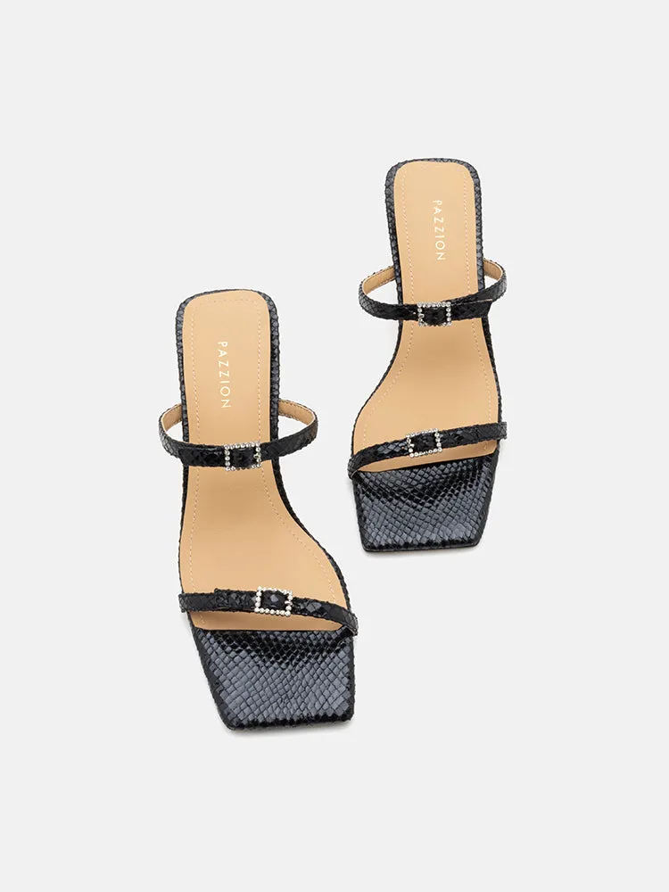Augusta Buckled Strap Heel Sandals