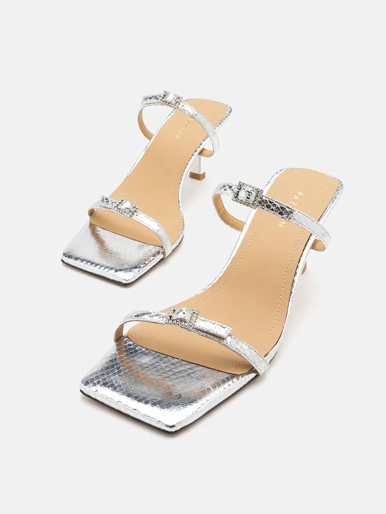 Augusta Buckled Strap Heel Sandals