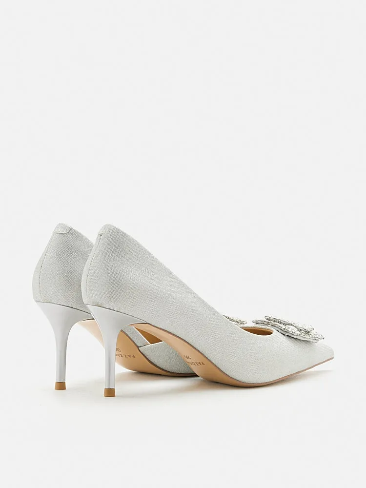 Ayra Diamante Embellished High Heels