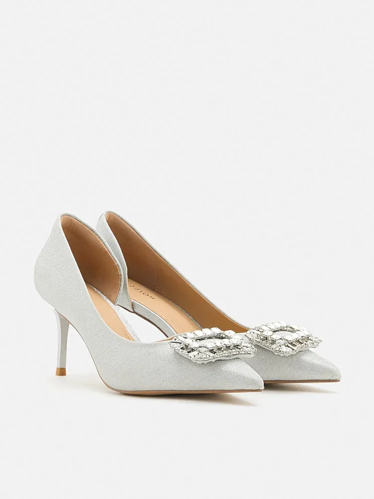 Ayra Diamante Embellished High Heels