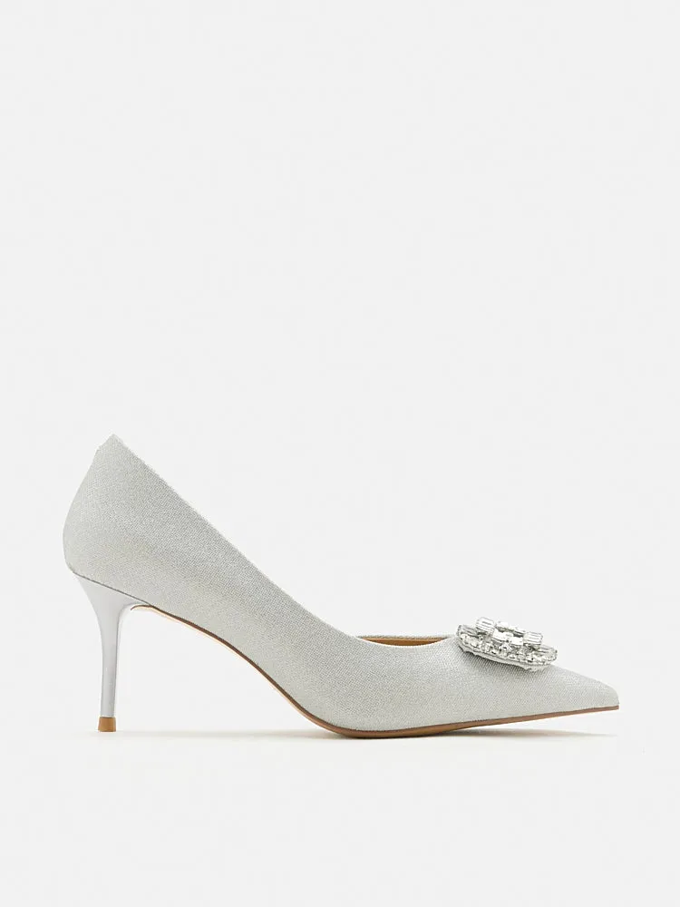 Ayra Diamante Embellished High Heels
