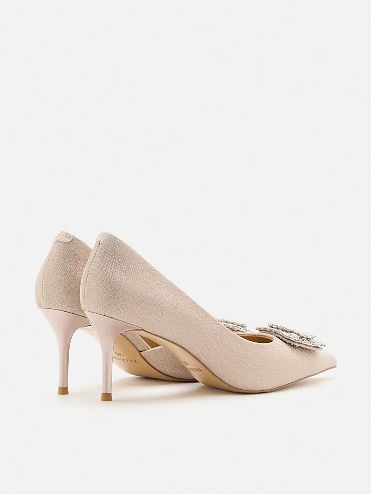 Ayra Diamante Embellished High Heels