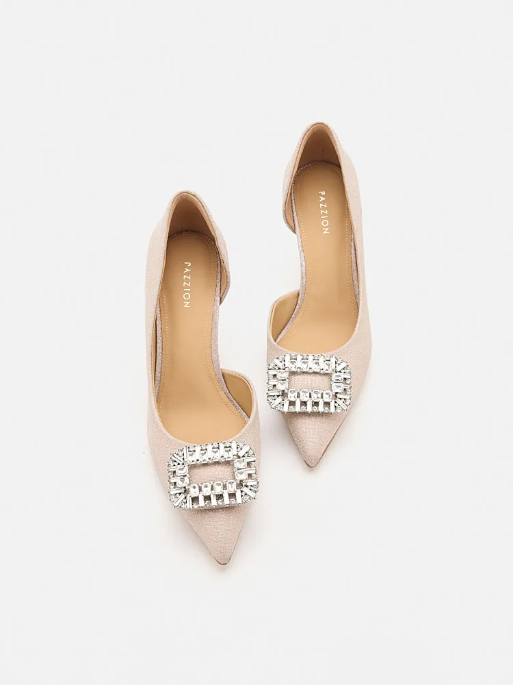 Ayra Diamante Embellished High Heels