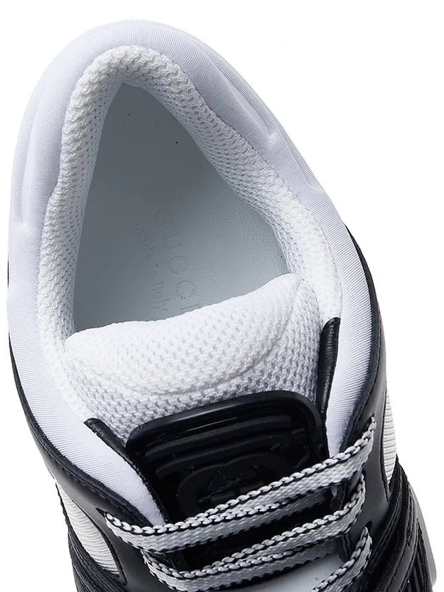 Basket Leather Low Top Sneakers Black White