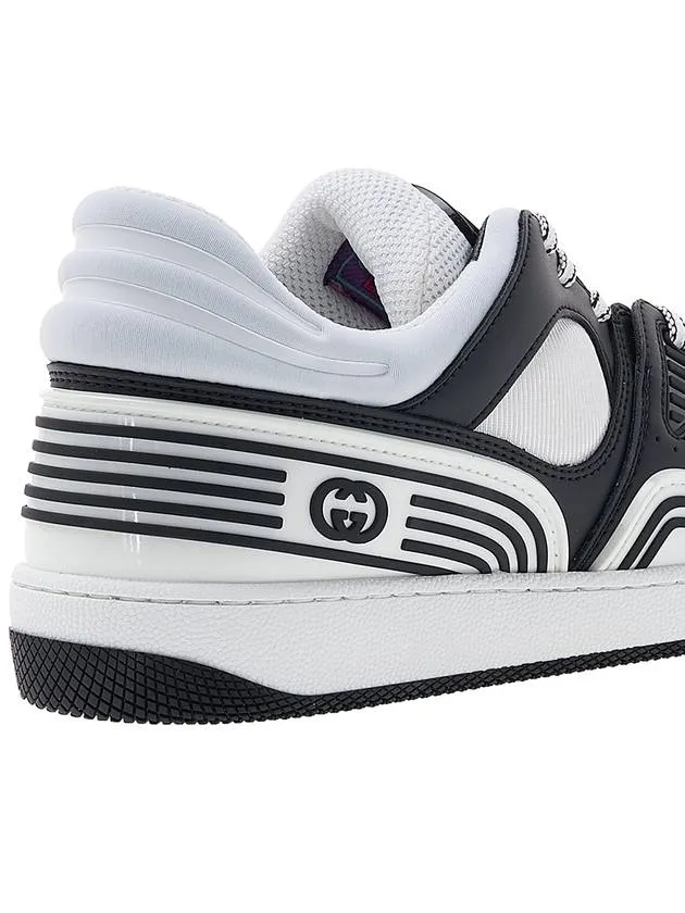 Basket Leather Low Top Sneakers Black White