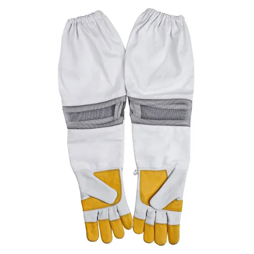 Beekeeping Bee Gloves Cow Hide Ventilated Heavy Duty Gloves  S