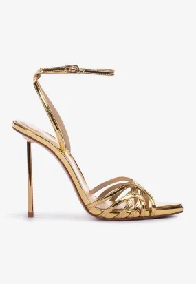 Bella 120 Metallic Leather Sandals