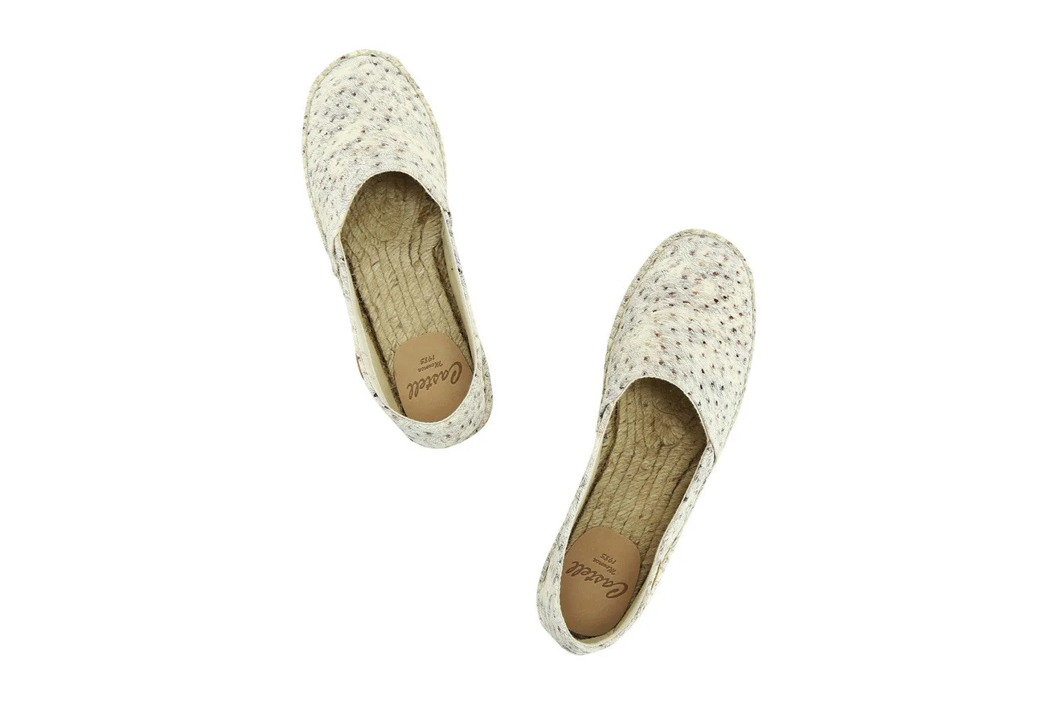 Castell Women's White Dune Leather Espadrilles