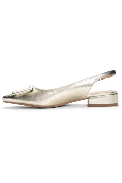 Chinese Laundry Sweetie Metallic Slingback Flats