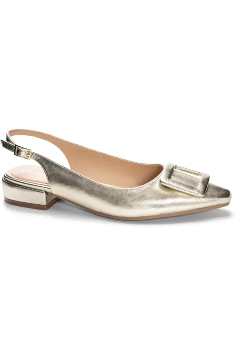 Chinese Laundry Sweetie Metallic Slingback Flats