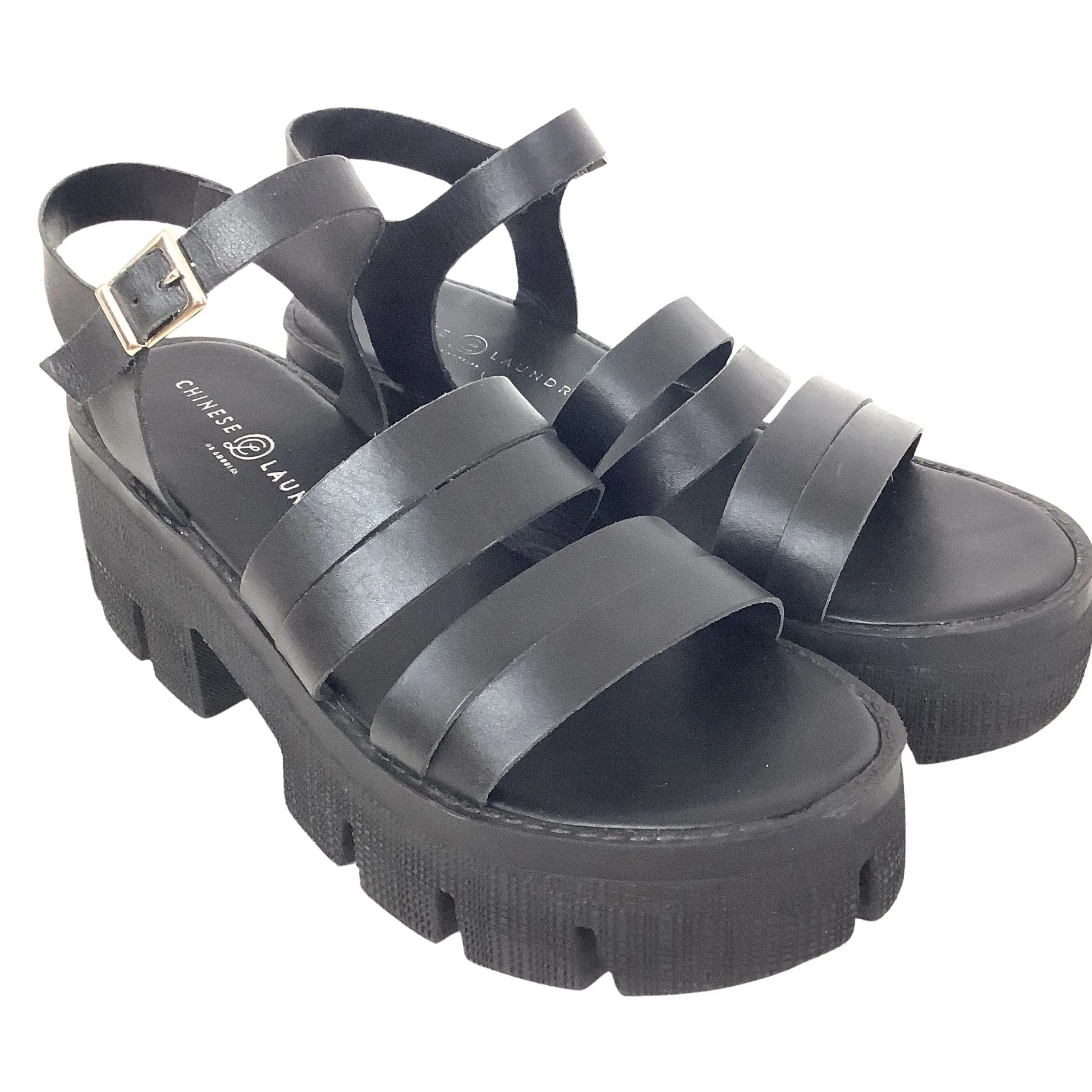 Chunky Black Sandals