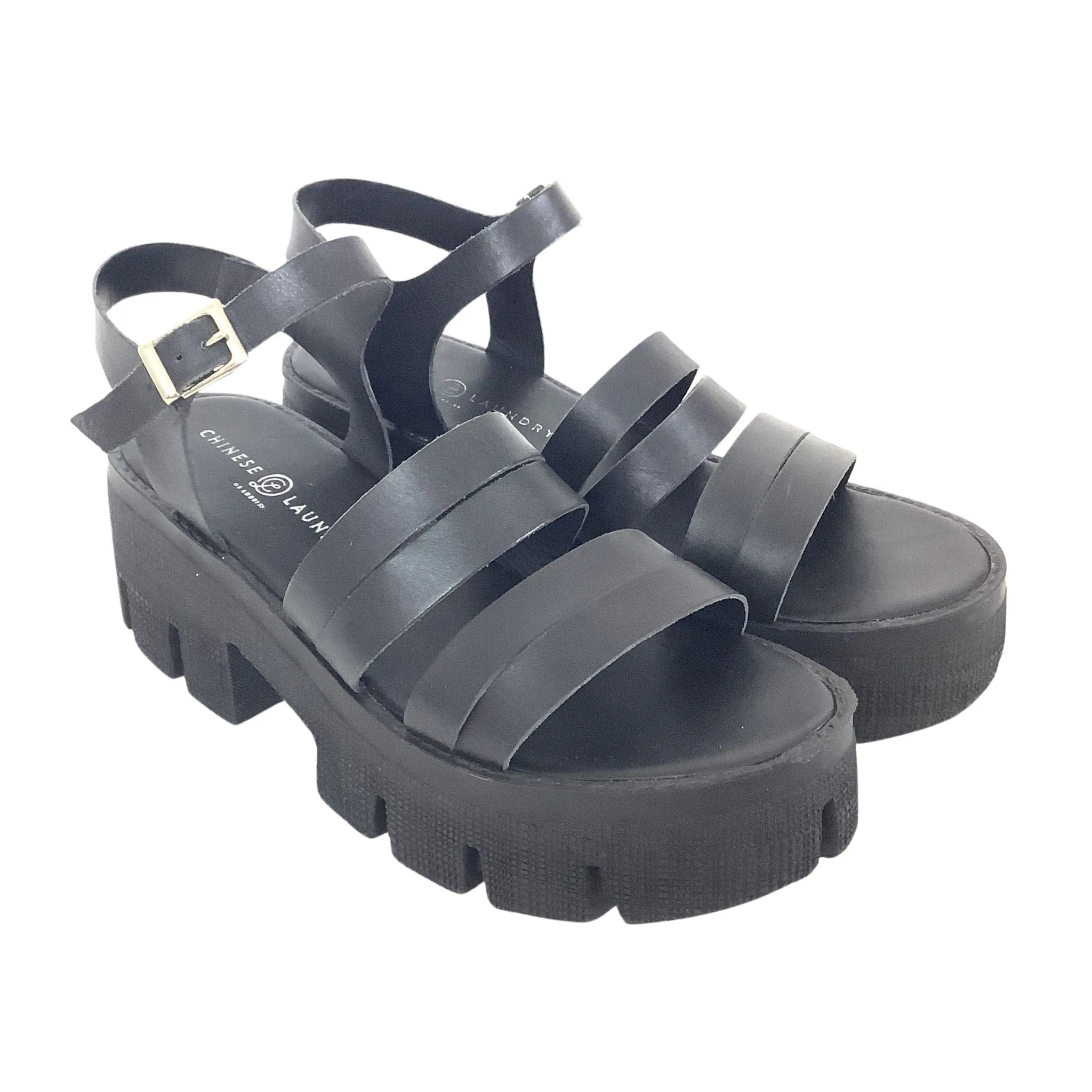Chunky Black Sandals
