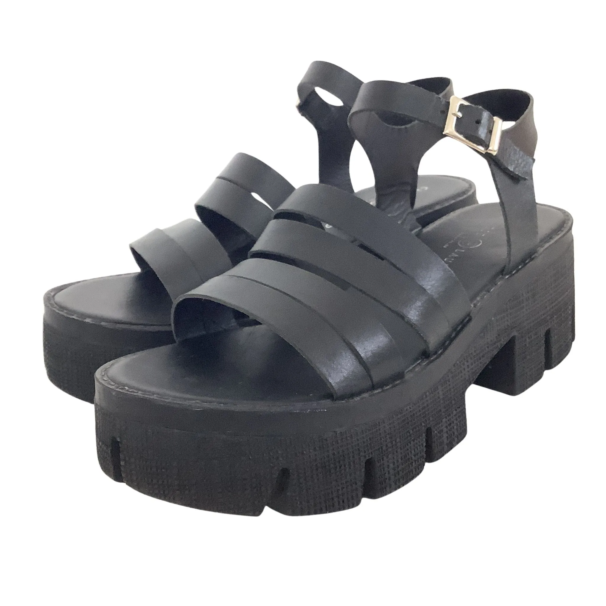 Chunky Black Sandals