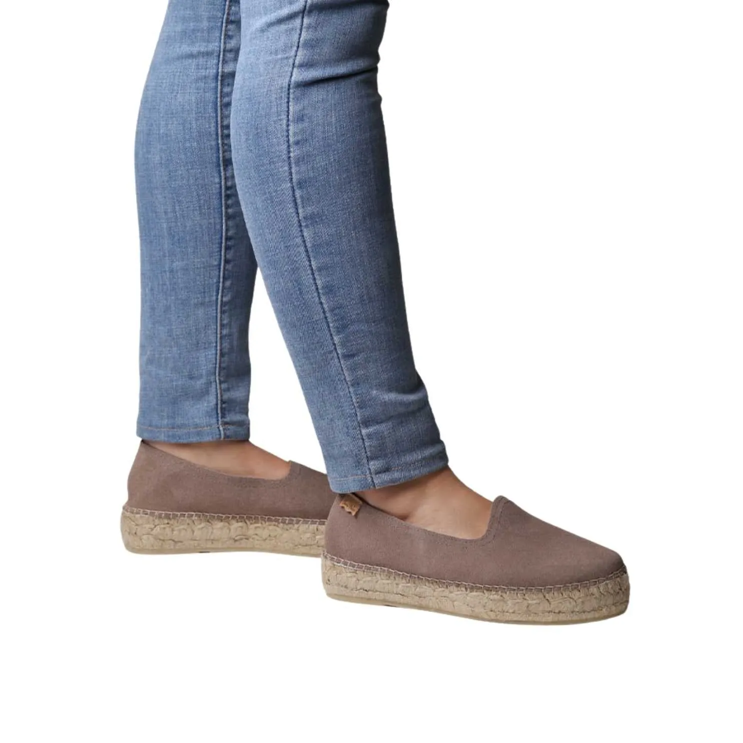 Closed Toe Suede Leather Espadrilles for Women - Keira