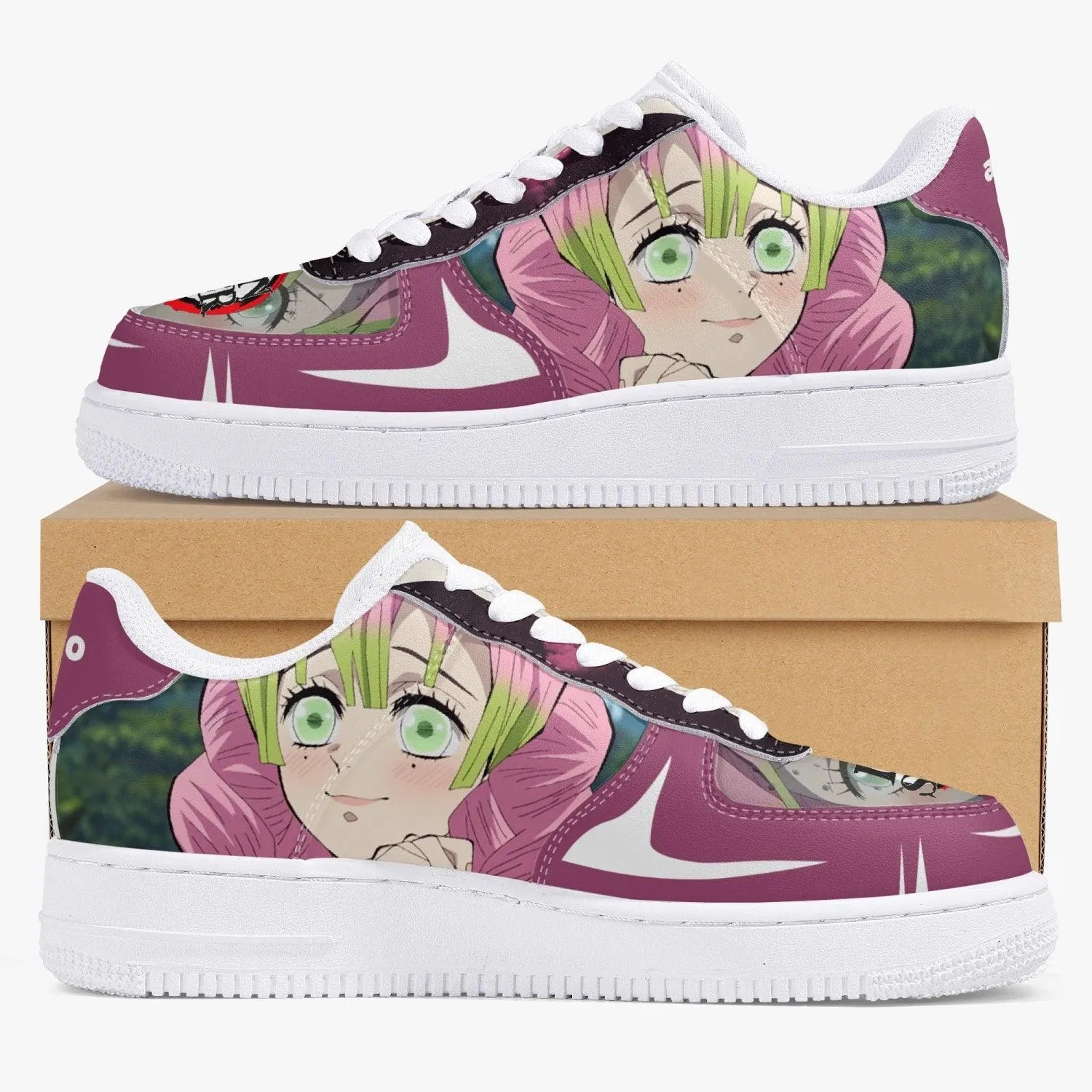 Demon Slayer Mitsuri kanroji AF1 Anime Shoes