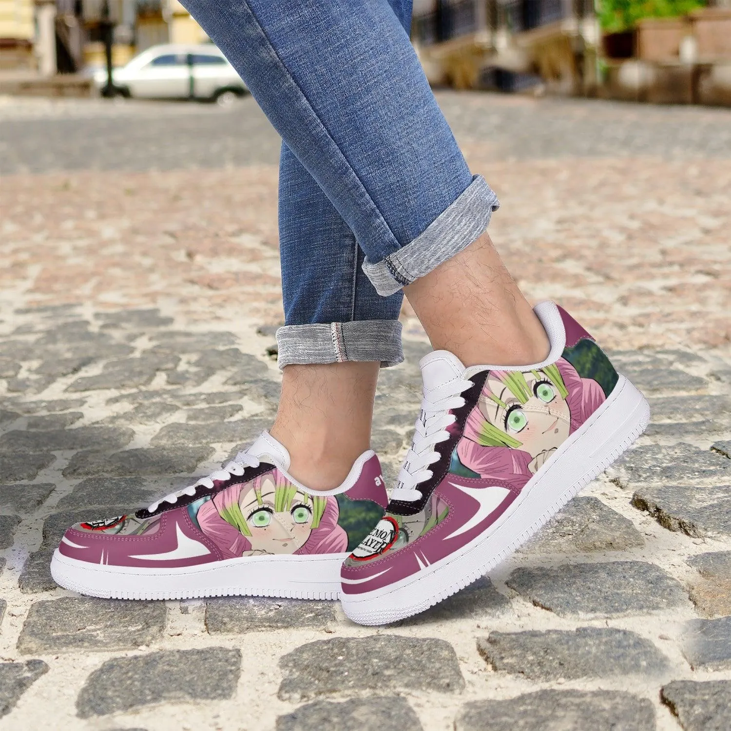 Demon Slayer Mitsuri kanroji AF1 Anime Shoes