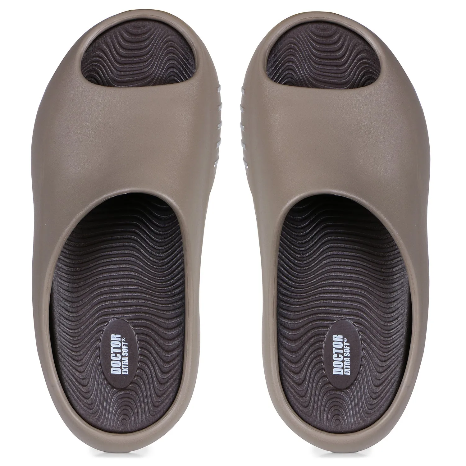DOCTOR EXTRA SOFT D-507 Men's Classic Ultra Soft Sliders/Slippers with Cushion FootBed for Adult | Comfortable & Light Weight | Stylish & Anti-Skid | Waterproof & Everyday Flip Flops for Gents/Boys