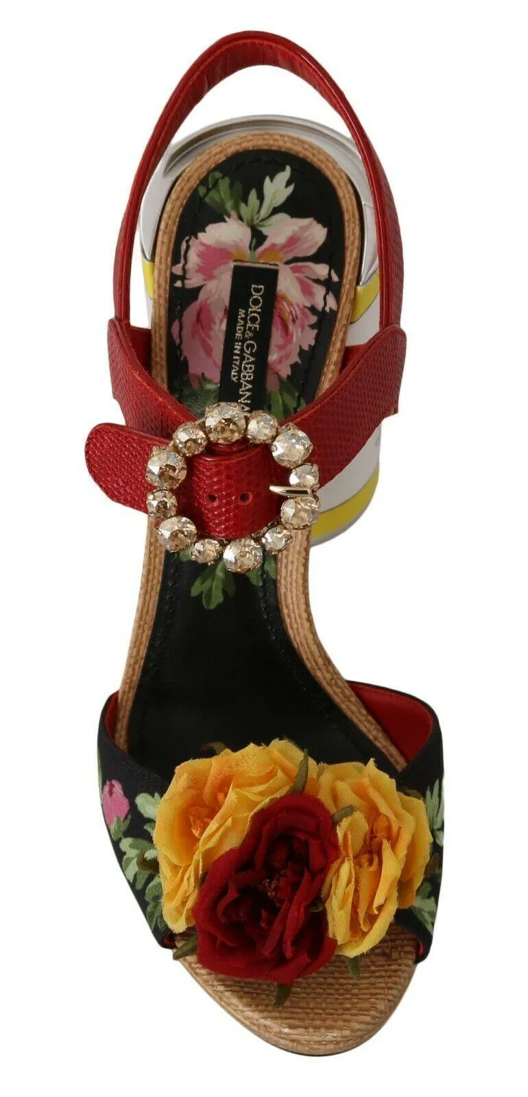 Dolce & Gabbana Cylindrical Heels Amore Sandals