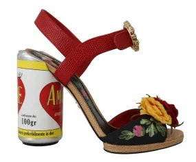 Dolce & Gabbana Cylindrical Heels Amore Sandals