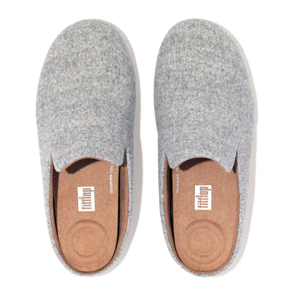FitFlop Chrissie II Haus Felt Slippers Grey