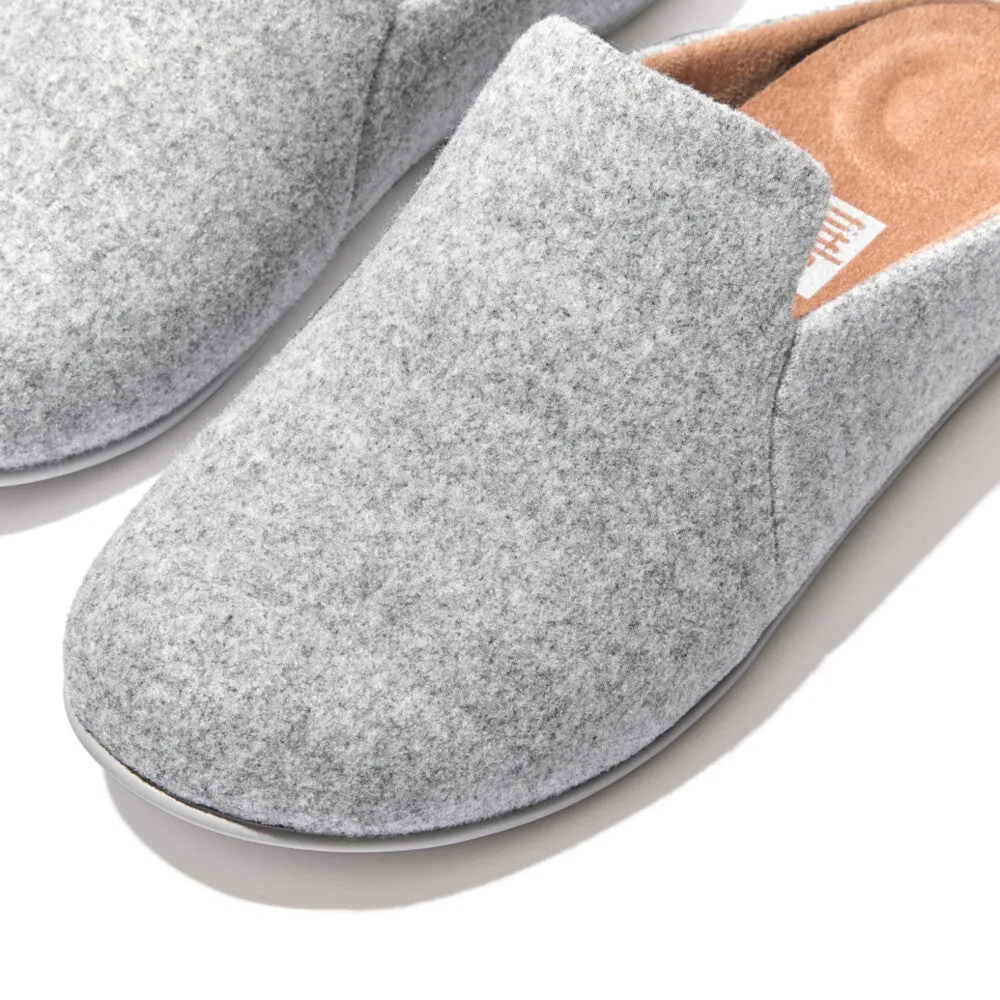 FitFlop Chrissie II Haus Felt Slippers Grey
