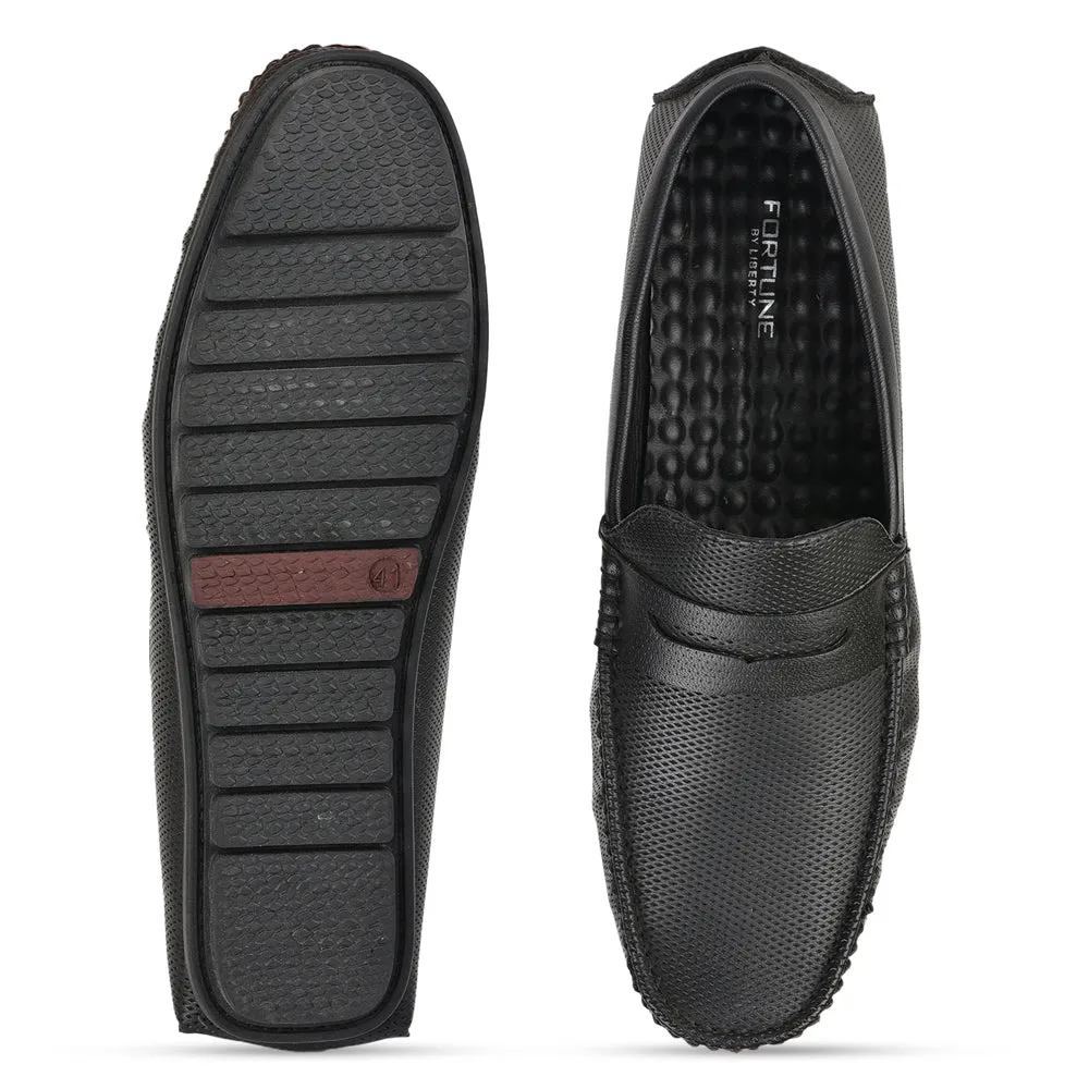 Fortune (BLACK) Casual Loafer Shoes For Men AVN-05 By Liberty