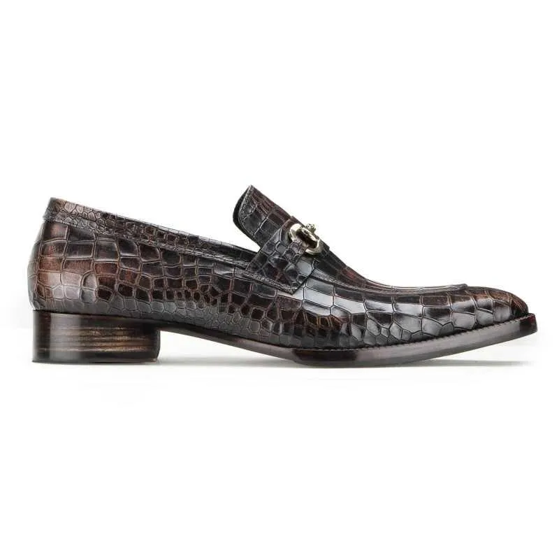 Garett Textured Horsebit Loafers