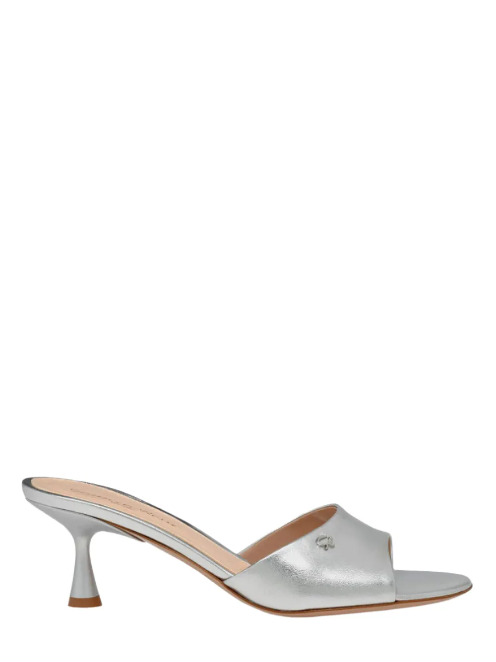 Gianvito Rossi Ascent Mule 55 in Silver Arge