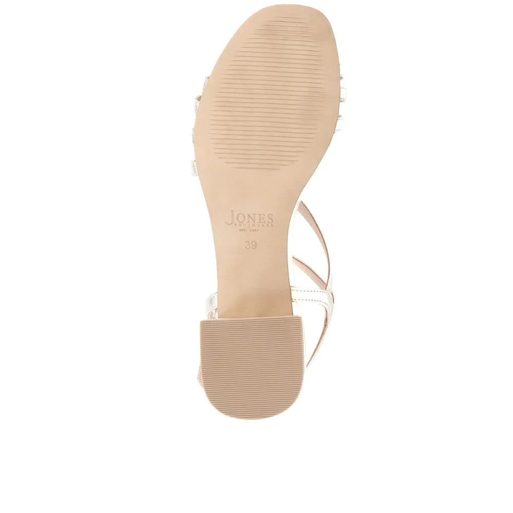 Ginette2 Heeled Leather Sandals - GINETTE2 / 325 061