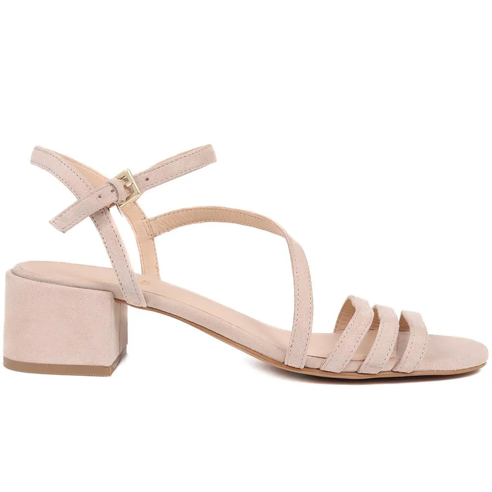 Ginette2 Heeled Leather Sandals - GINETTE2 / 325 061