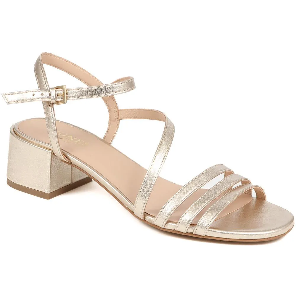 Ginette2 Heeled Leather Sandals - GINETTE2 / 325 061