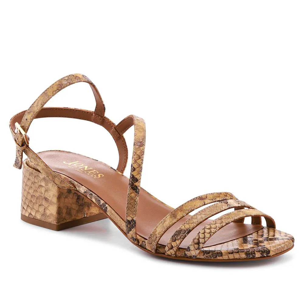Ginette2 Heeled Leather Sandals - GINETTE2 / 325 061