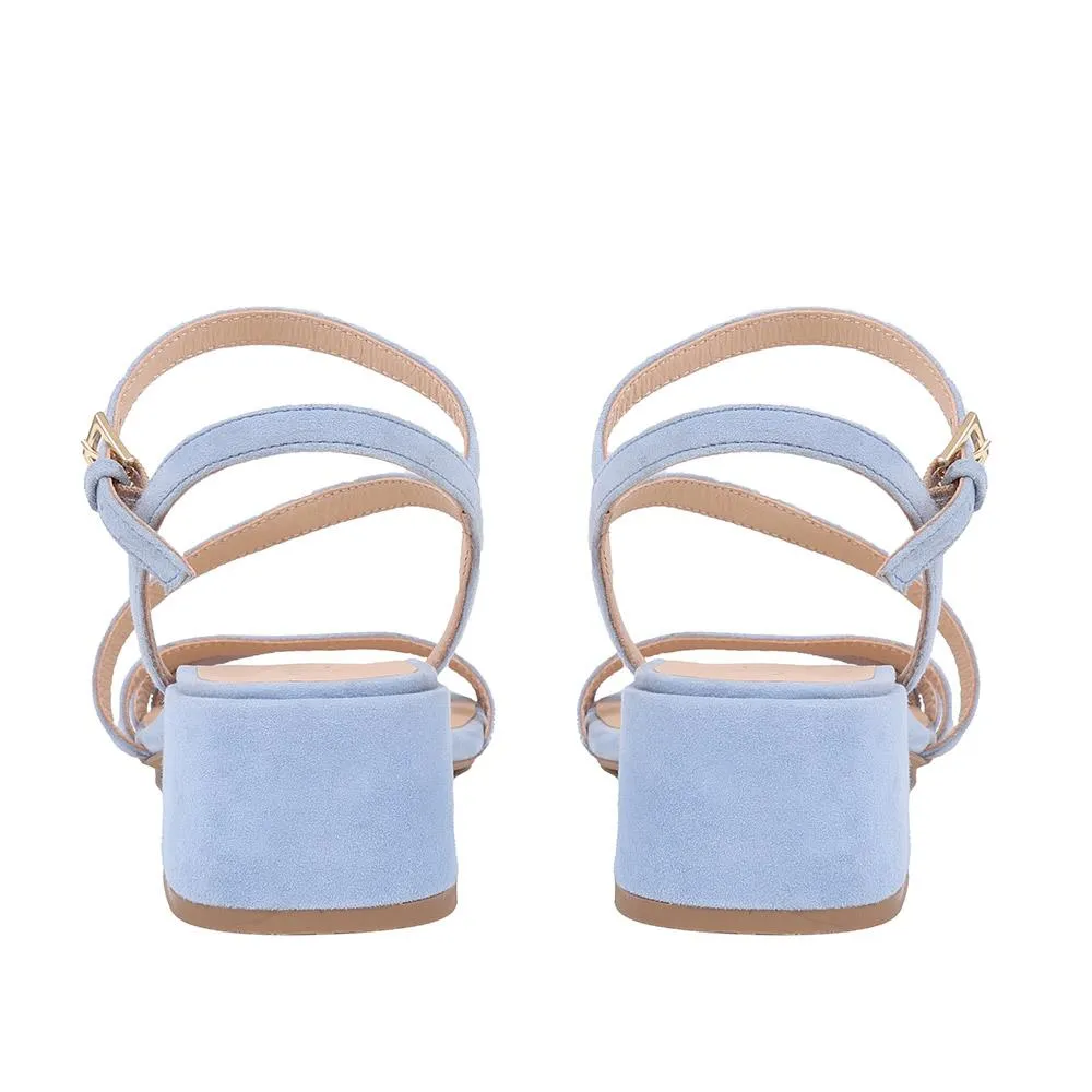 Ginette2 Heeled Leather Sandals - GINETTE2 / 325 061