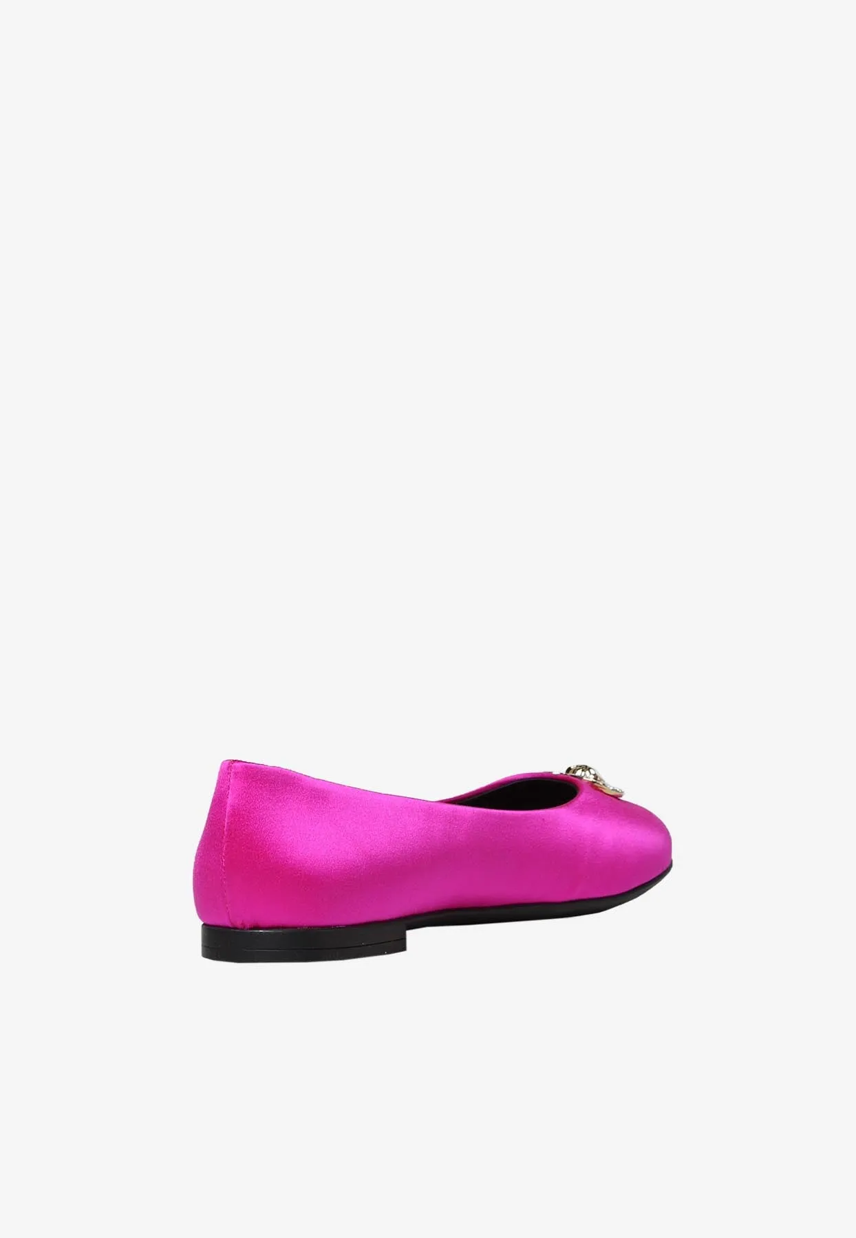 Girls Crystal Heart Medusa Ballet Flats