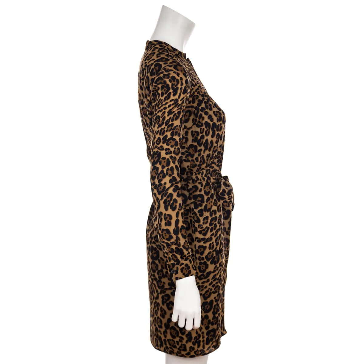 Gucci Leopard Print Shirt Dress Size XXS | IT 38