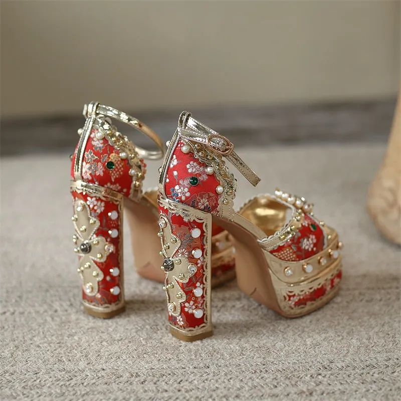Luxury Gold Metallic Shoes