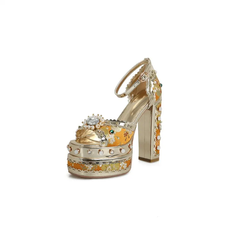 Luxury Gold Metallic Shoes