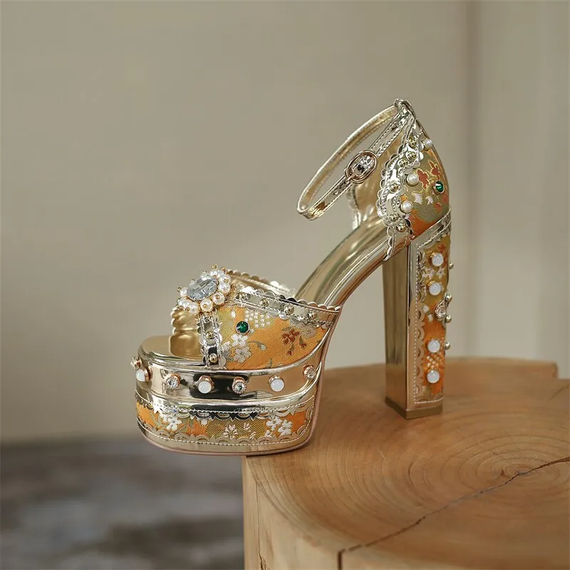 Luxury Gold Metallic Shoes